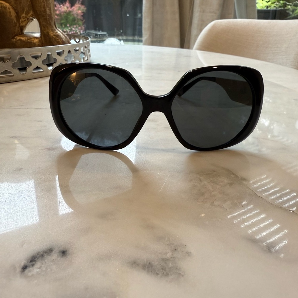 Versace Black Oversized Sunglasses